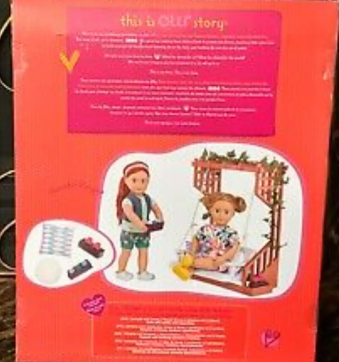 Our Generation Swing + extra free bundle of Toys - Image 3