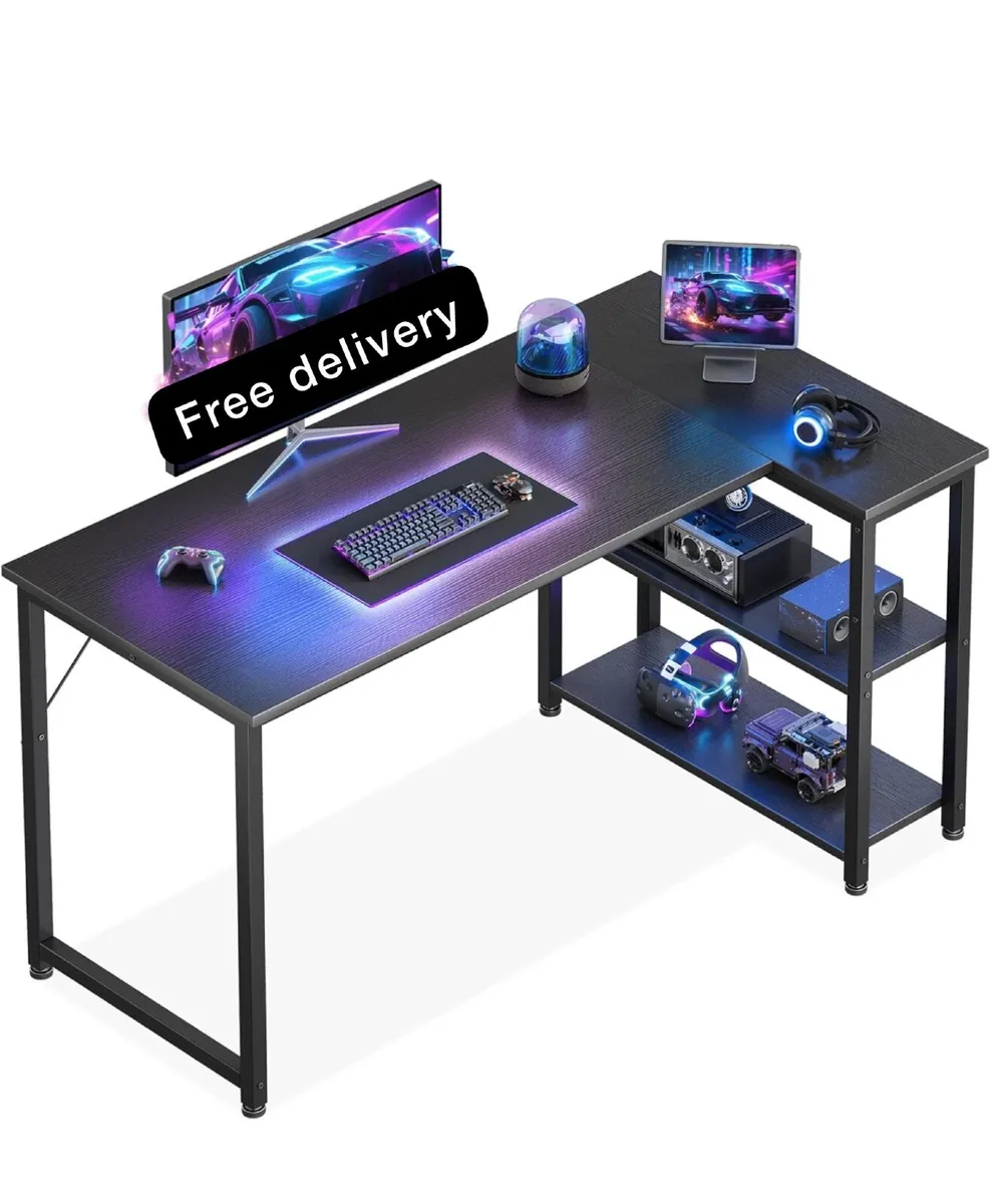 L Shaped Gaming Desk, 120x70 cm Computer Desk - Image 1