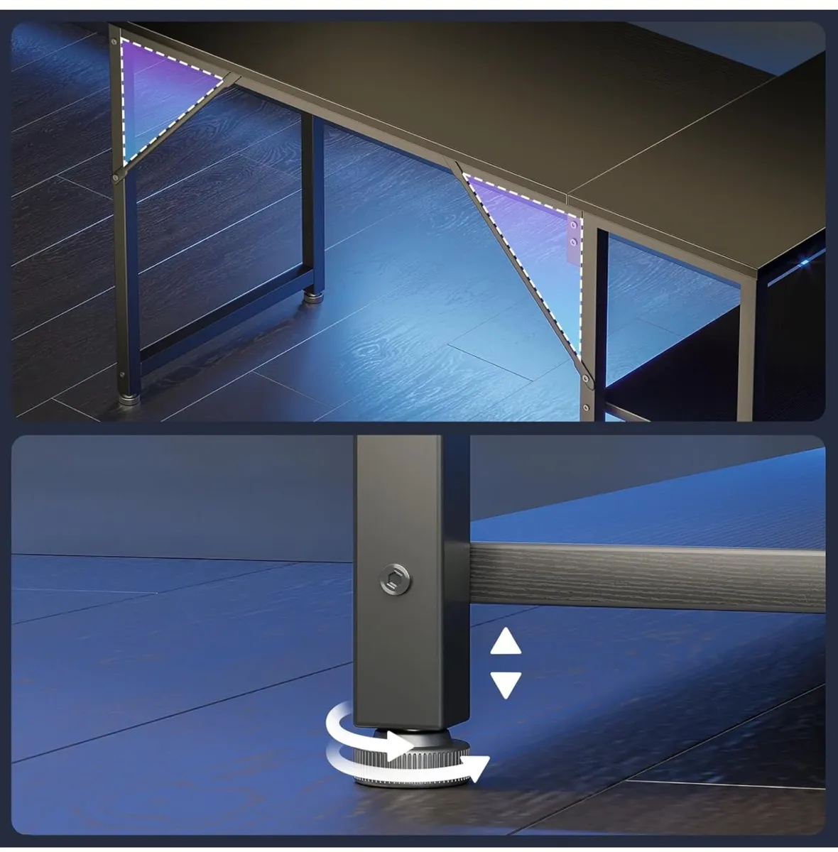 L Shaped Gaming Desk, 120x70 cm Computer Desk - Image 2