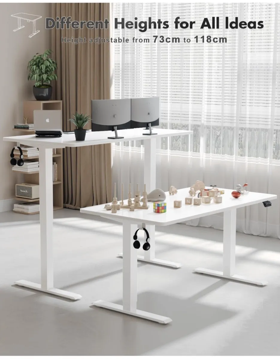 Electric Standing Desk 120x60cm - Image 1