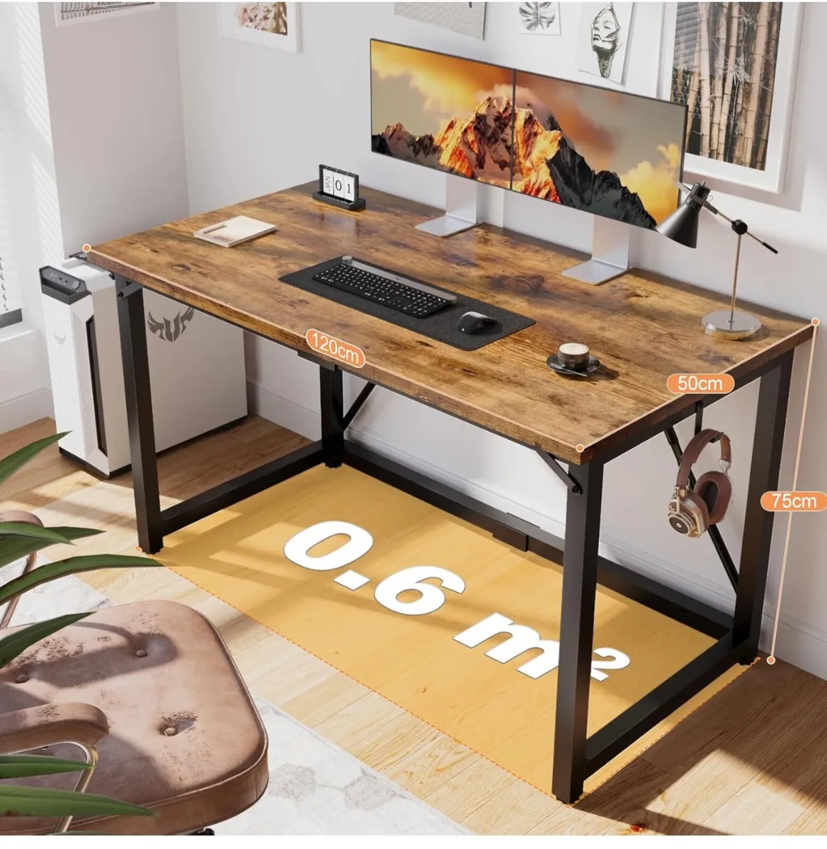 Computer Desk 120 x 50 x 75 cm - Image 1