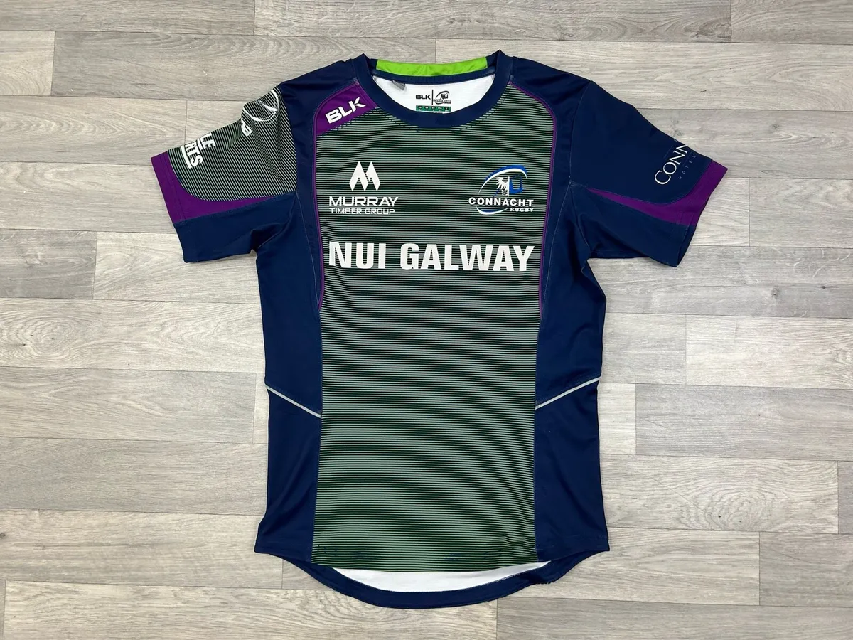 BLK Connacht Rugby Jersey Shirt Mens Large - Image 1
