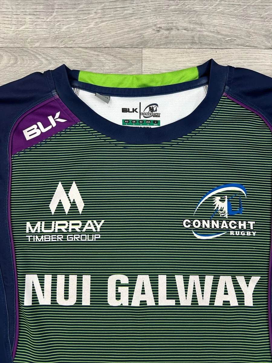 BLK Connacht Rugby Jersey Shirt Mens Large - Image 3