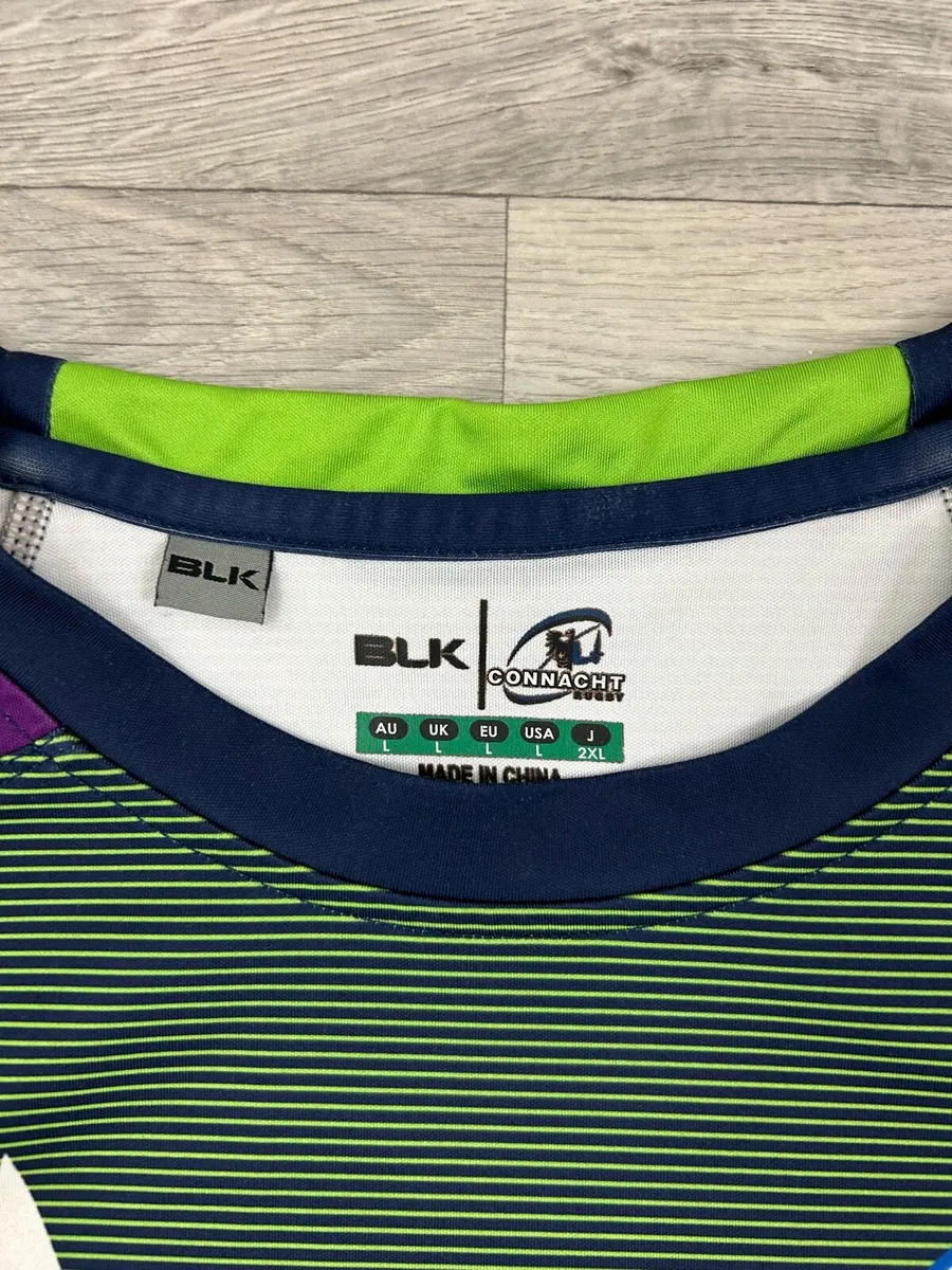 BLK Connacht Rugby Jersey Shirt Mens Large - Image 4
