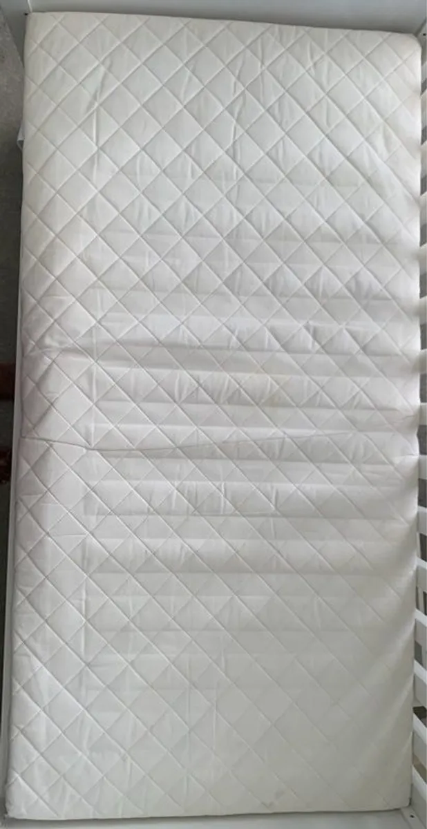 Cot Bed with Under Storage + Mattress - Image 2