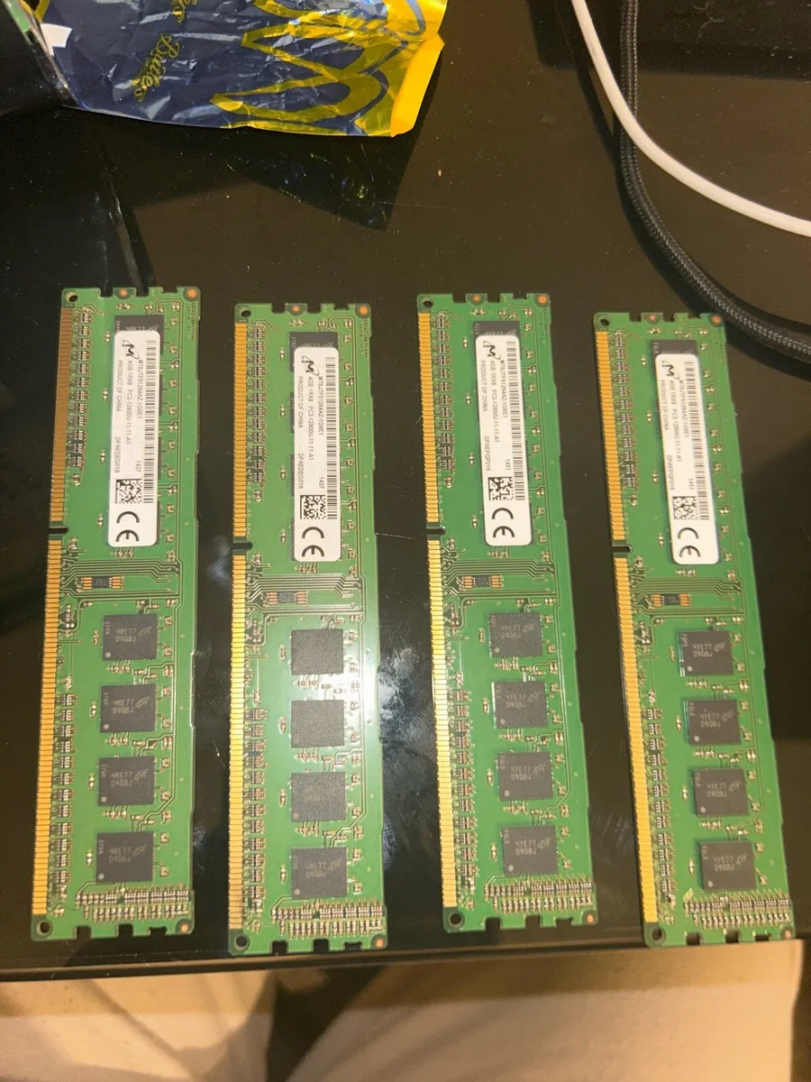 16GB DDR3 1600MHz Desktop RAM - Micron (4×4GB) - Image 1