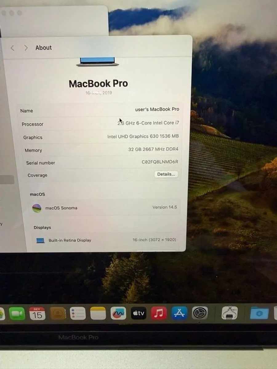MacBook Pro 2019 16 Touch Bar - Image 2