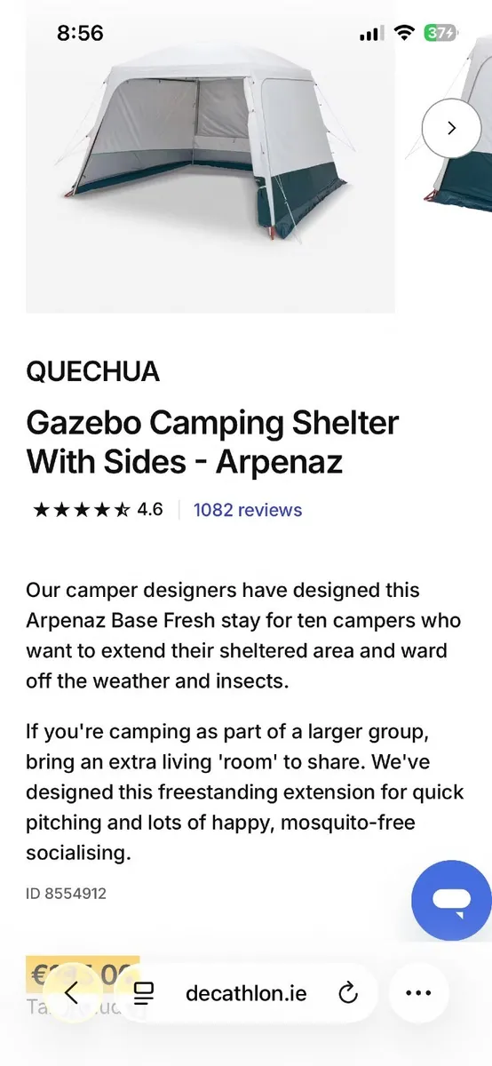 Quechua 4 person inflatable tent, gazebo etc - Image 2