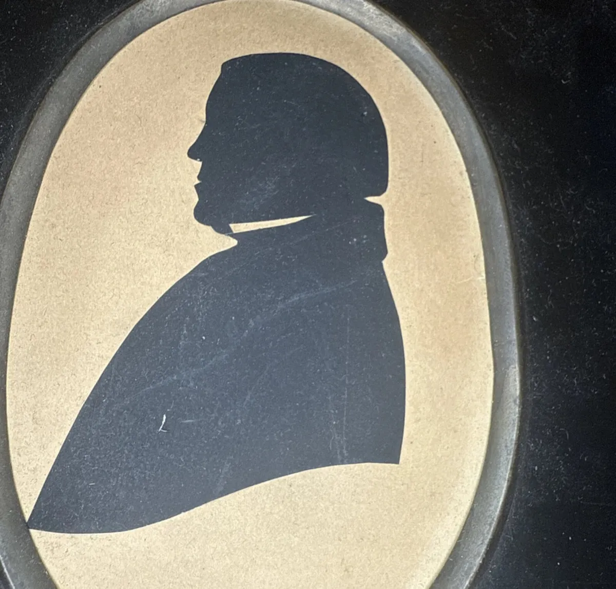 Antique Miniature Silhouette of Gentleman - Image 3