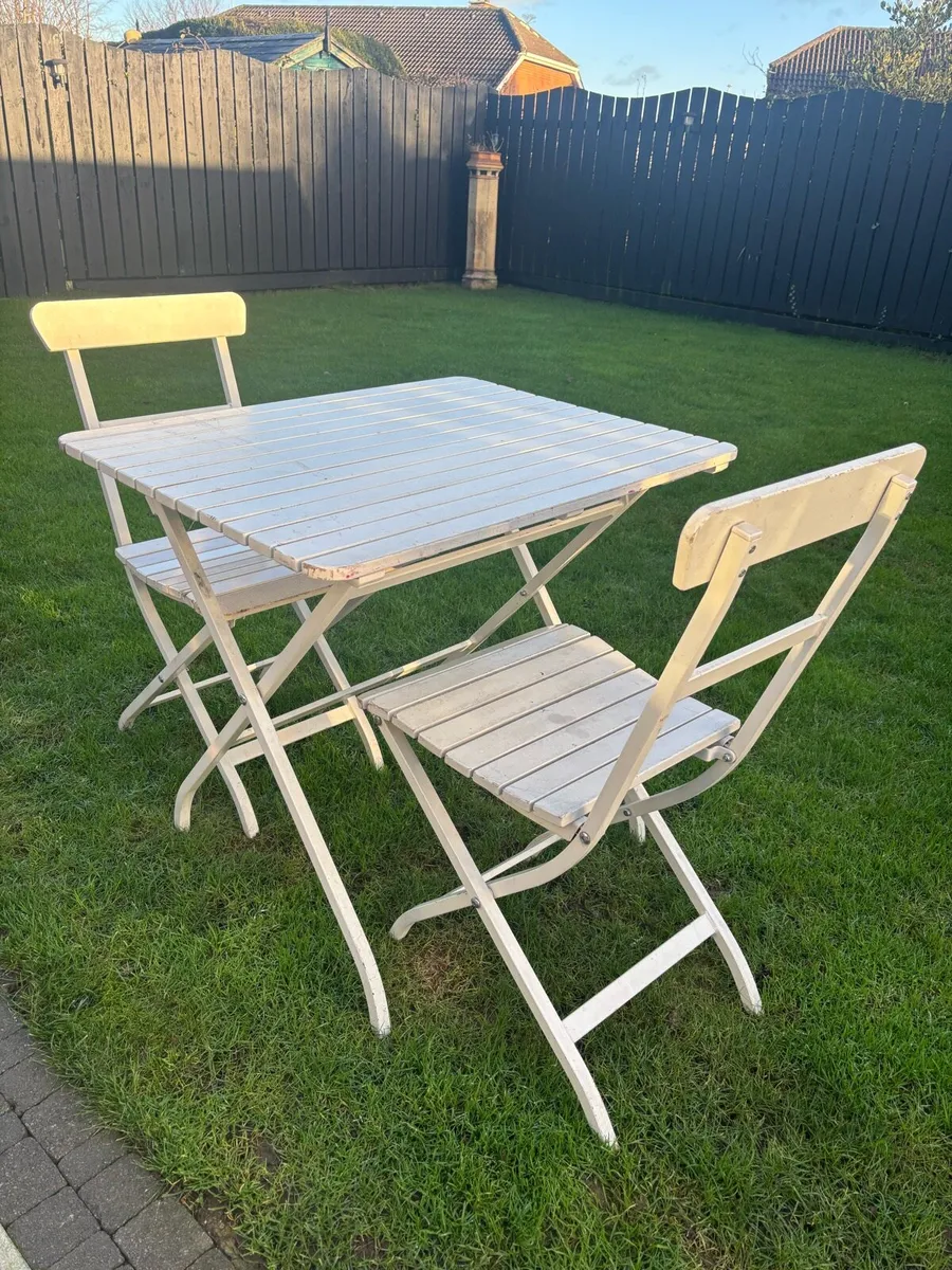 Folding Bistro Garden Set - Image 2