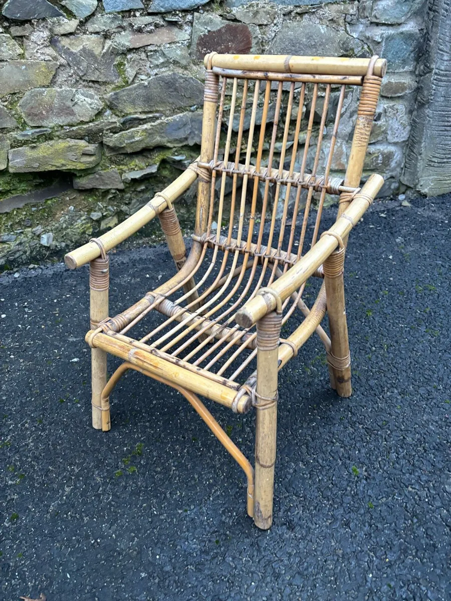 Mid Century Child’s Bamboo Armchair