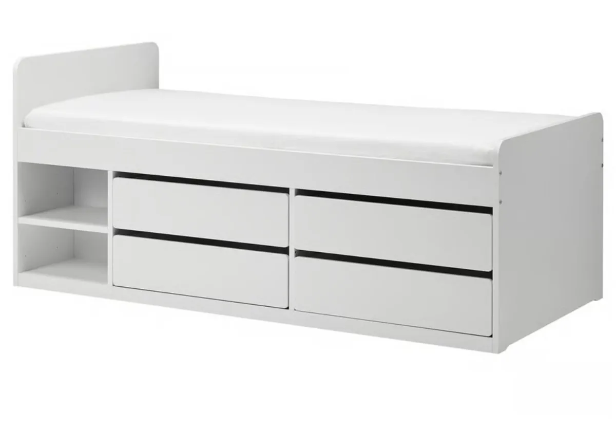 Single bed with drawers - Image 1