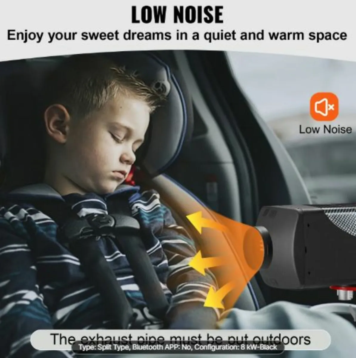 12V 5-8KW Diesel Air Heater with LCD Switch,Diesel - Image 3