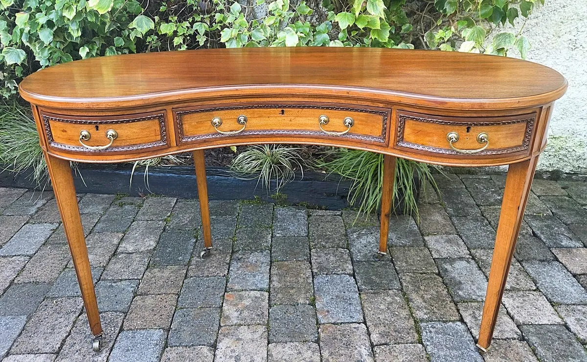 Edwardian Kidney Shaped Table- Circa 1910 - Image 1