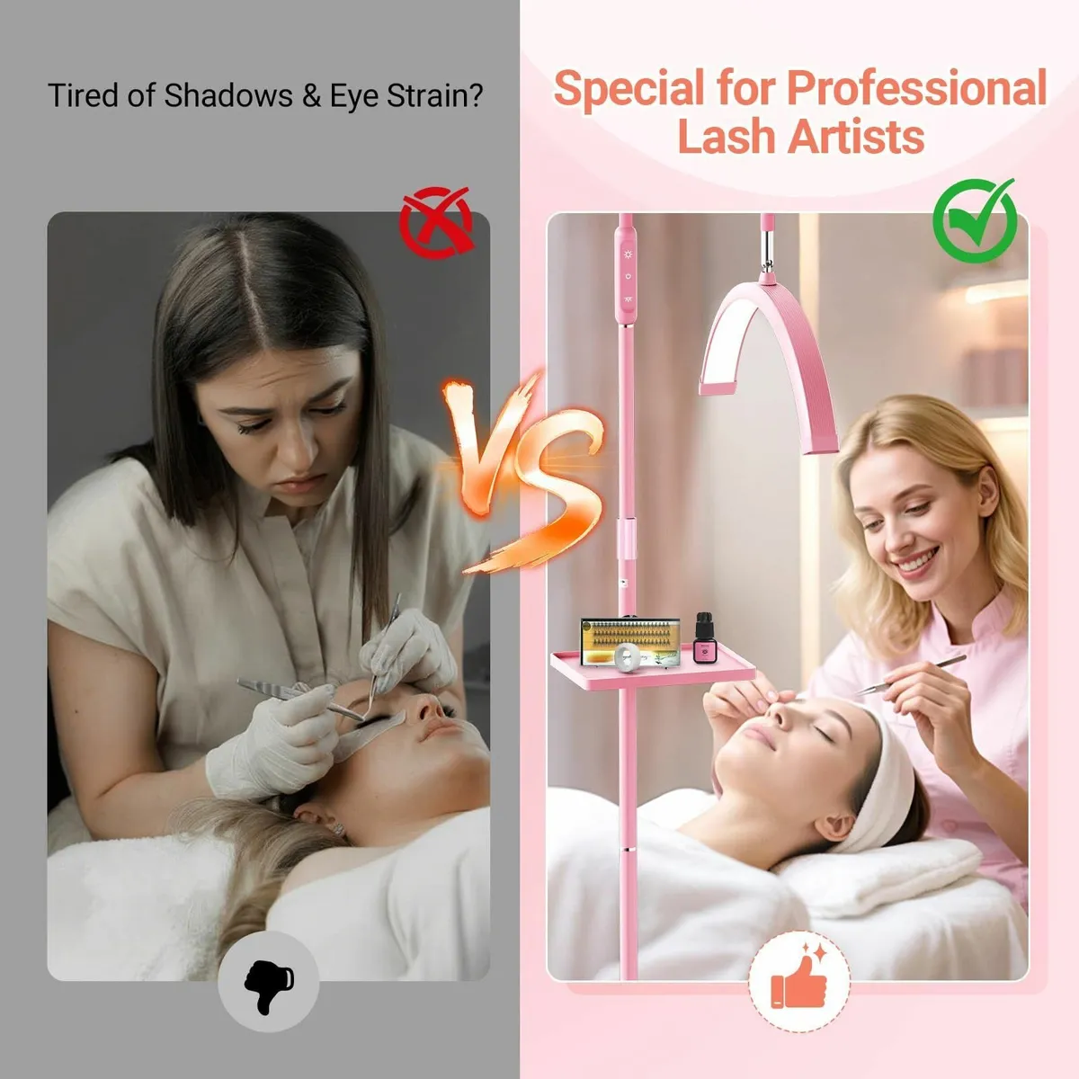 Half Moon Light Professional: 18In Foldable Lash - Image 2