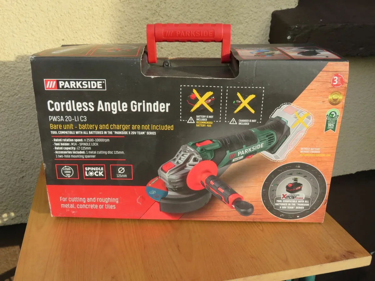 Cordless Angle Grinder + Discs - Image 1