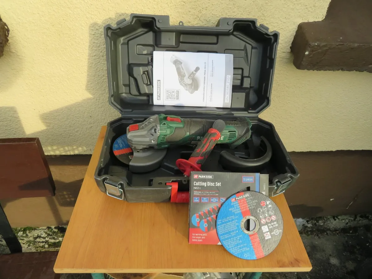 Cordless Angle Grinder + Discs - Image 2