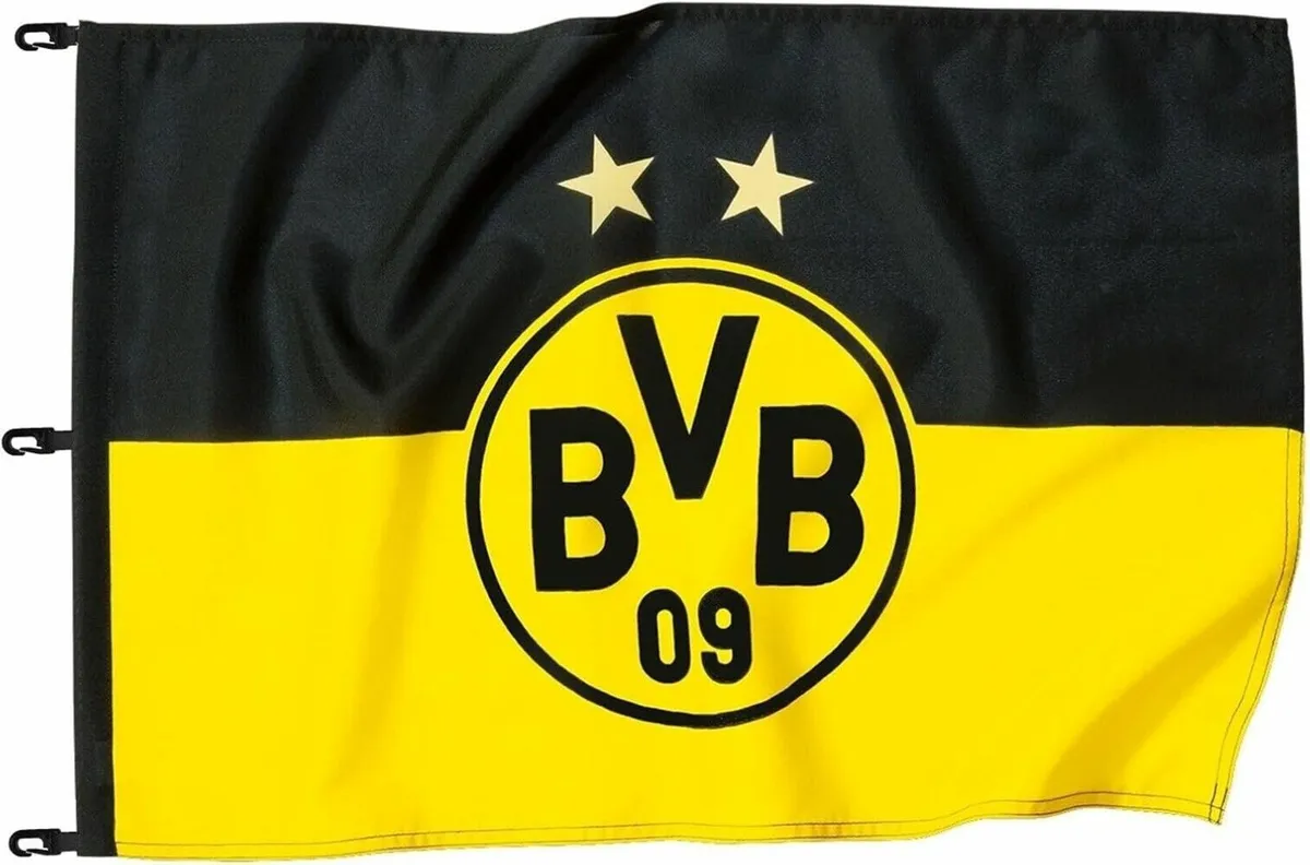 Borussia Dortmund, Hoisting flag, black-yellow, 15