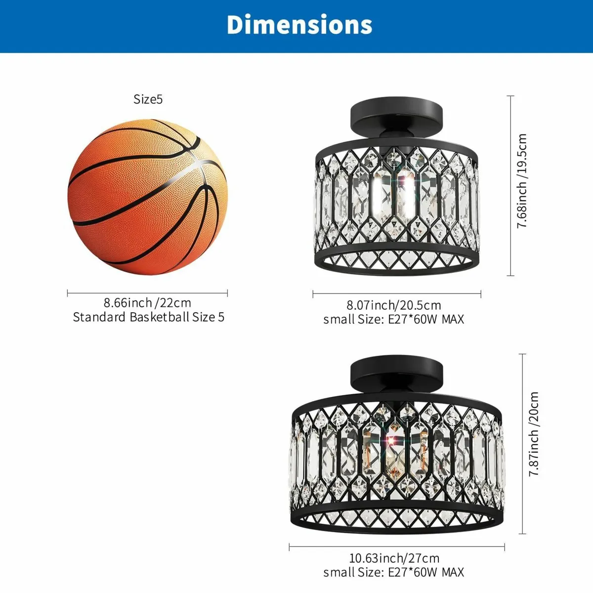 Light Fitting Ceiling Lights Living Room Kitchen - Image 2