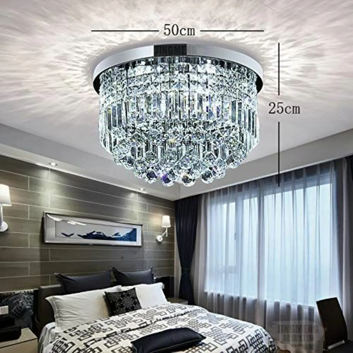 Modern Clear Crystal Raindrop Chandelier Lighting - Image 2
