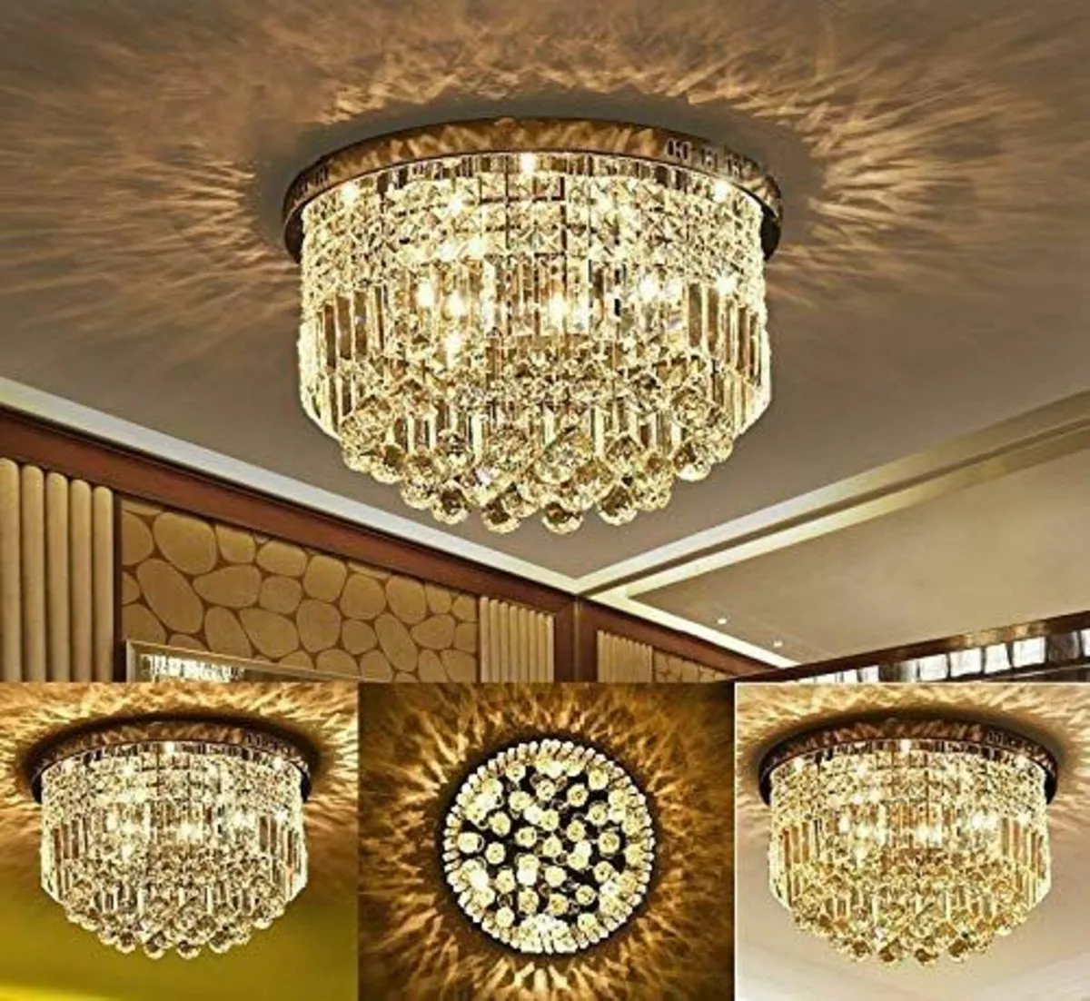 Modern Clear Crystal Raindrop Chandelier Lighting - Image 3