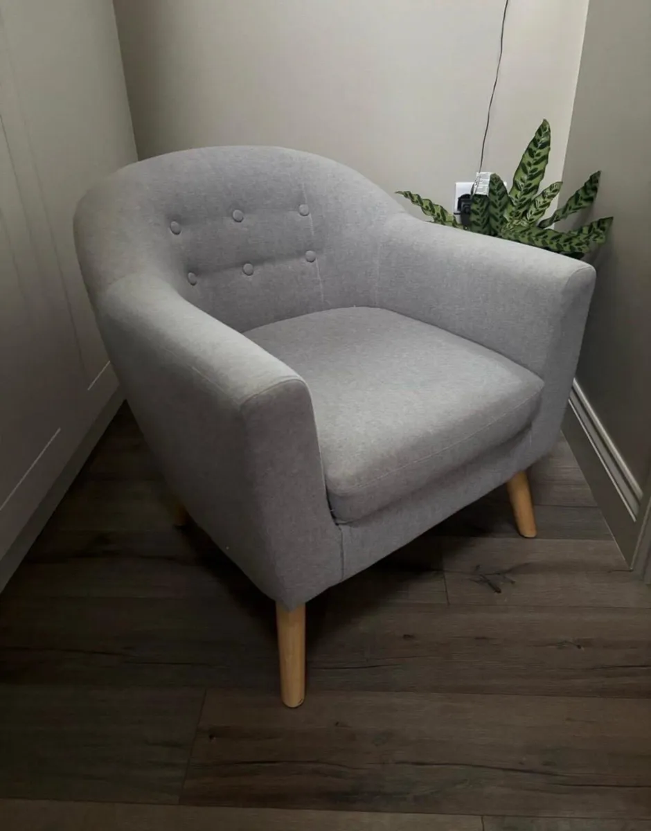 Grey Accent Chair - Image 1