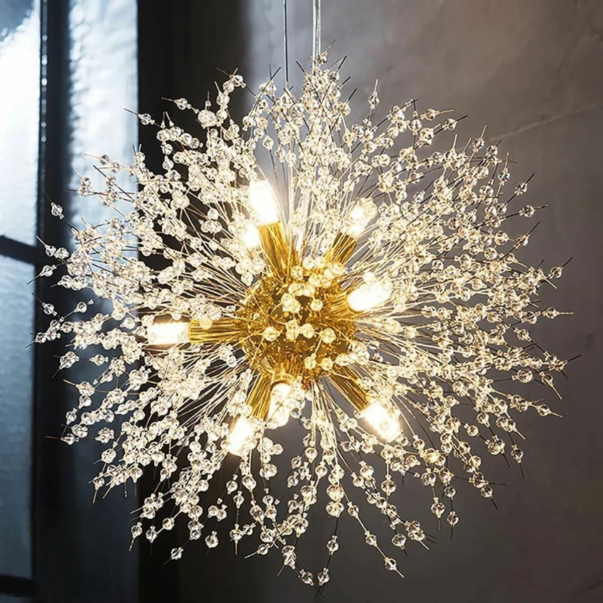 Modern Crystal Dandelion Pendant Lights Ceiling - Image 1