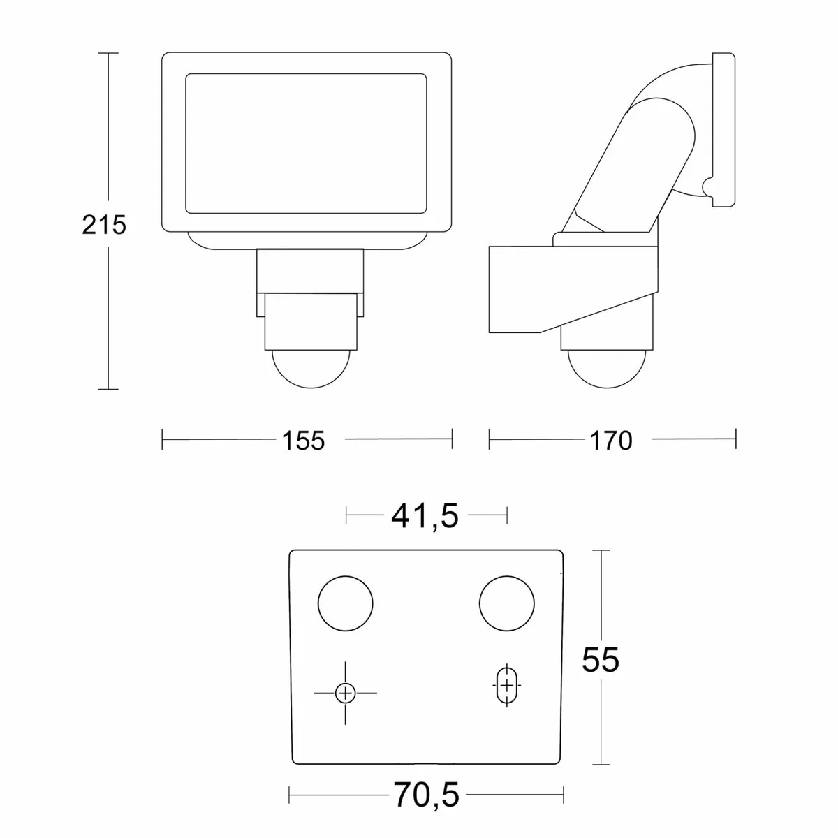 LED Floodlight FL 1400 S Black 220degrees Motion - Image 3