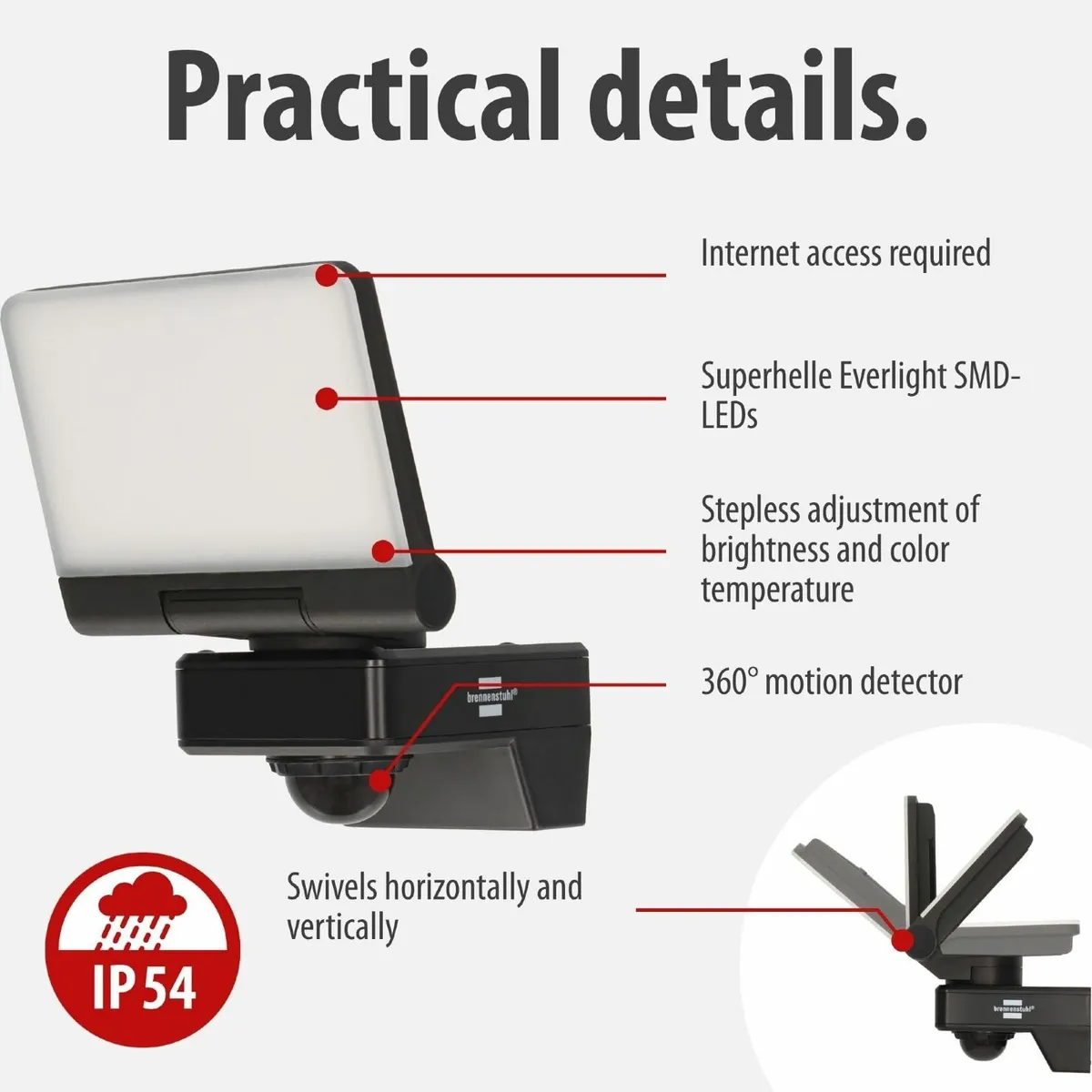 Connect WiFi LED Floodlight WF 2051 P (24W 2800lm - Image 4