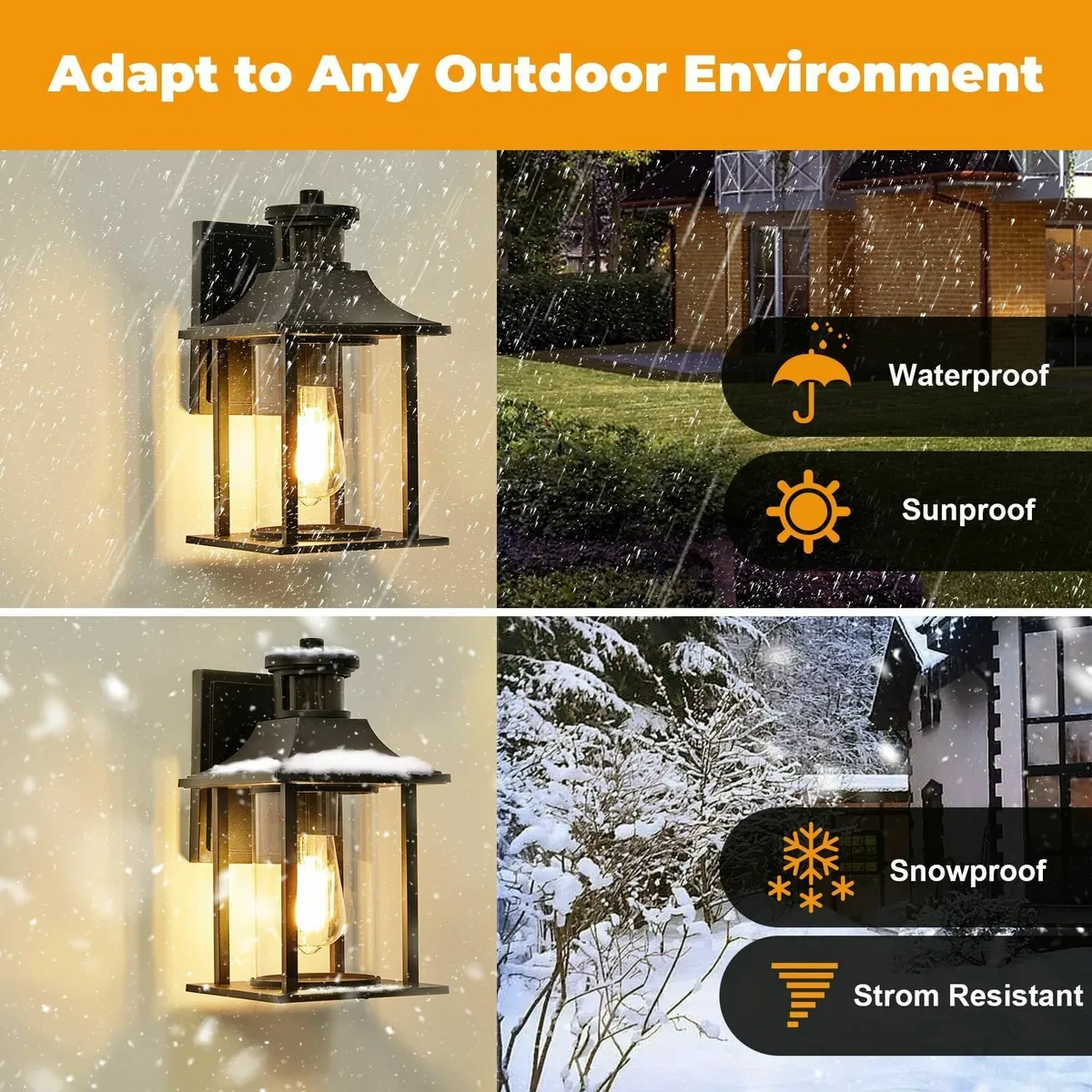 Outside Lights with Motion Sensor PIR Outdoor - Image 2