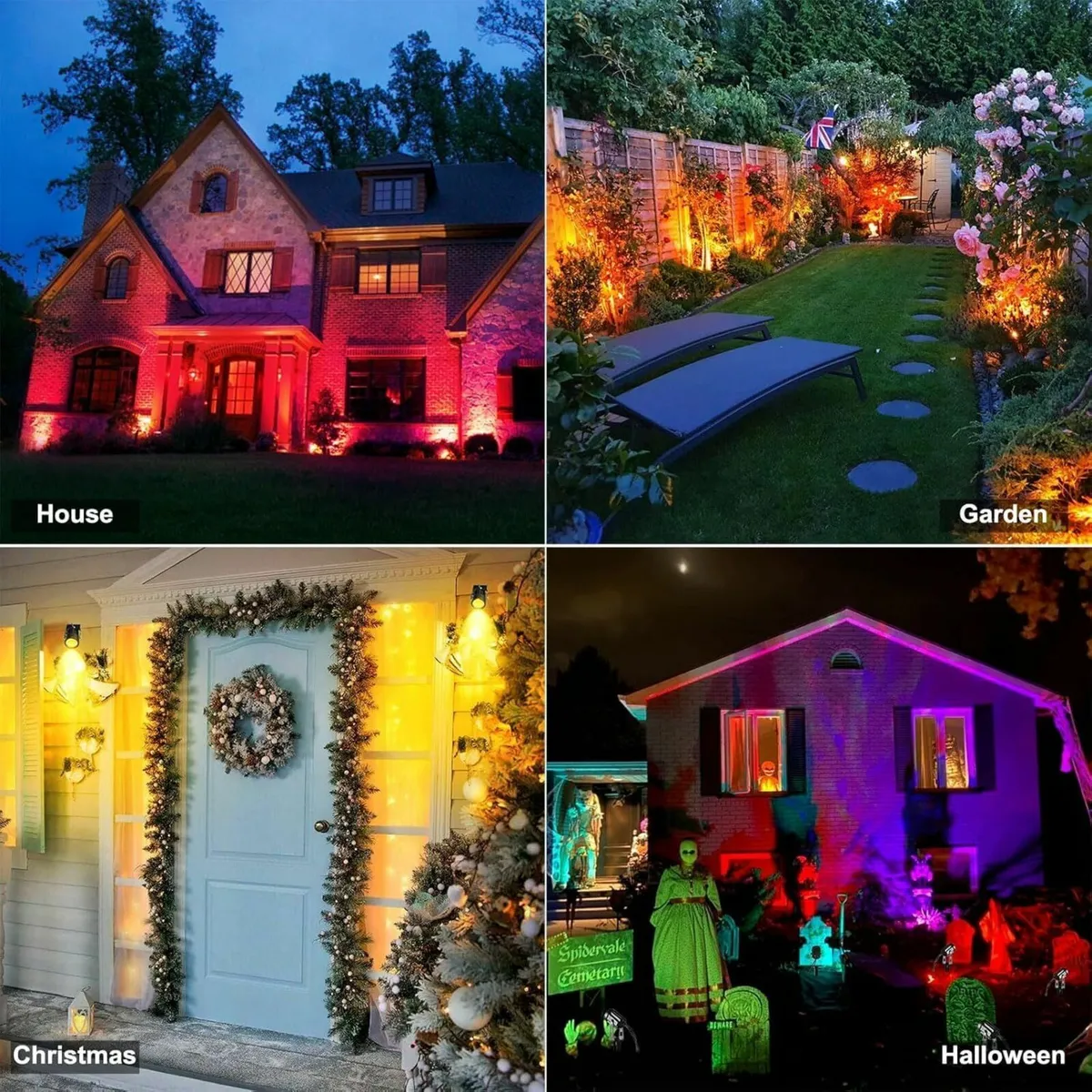 Garden Spot Lights Mains Color Changing Outdoor - Image 2