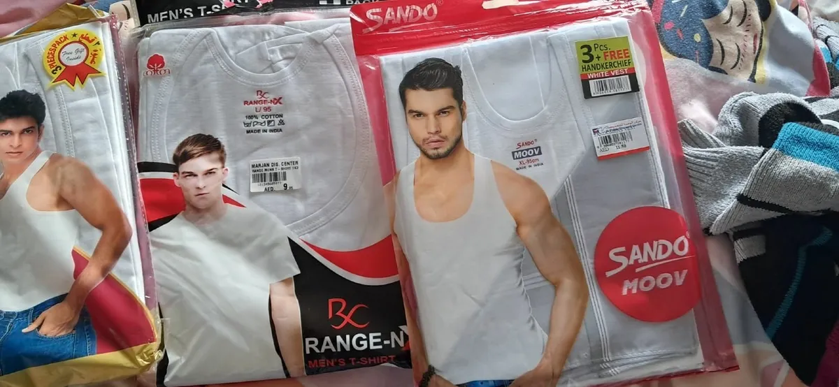 Four vests or Jersey sleeveless packs (12) brand n - Image 1