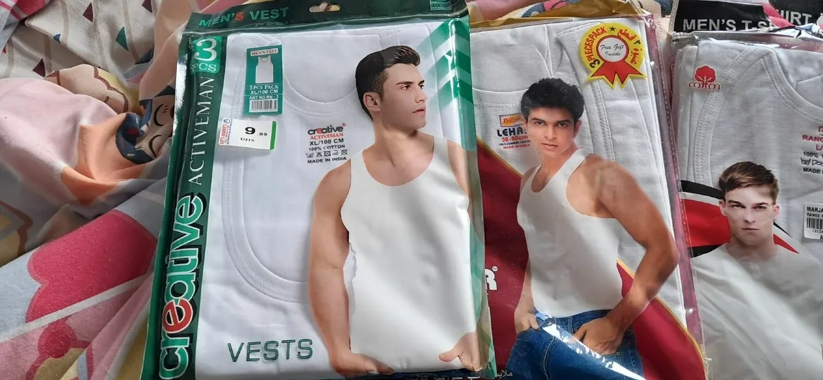 Four vests or Jersey sleeveless packs (12) brand n - Image 3