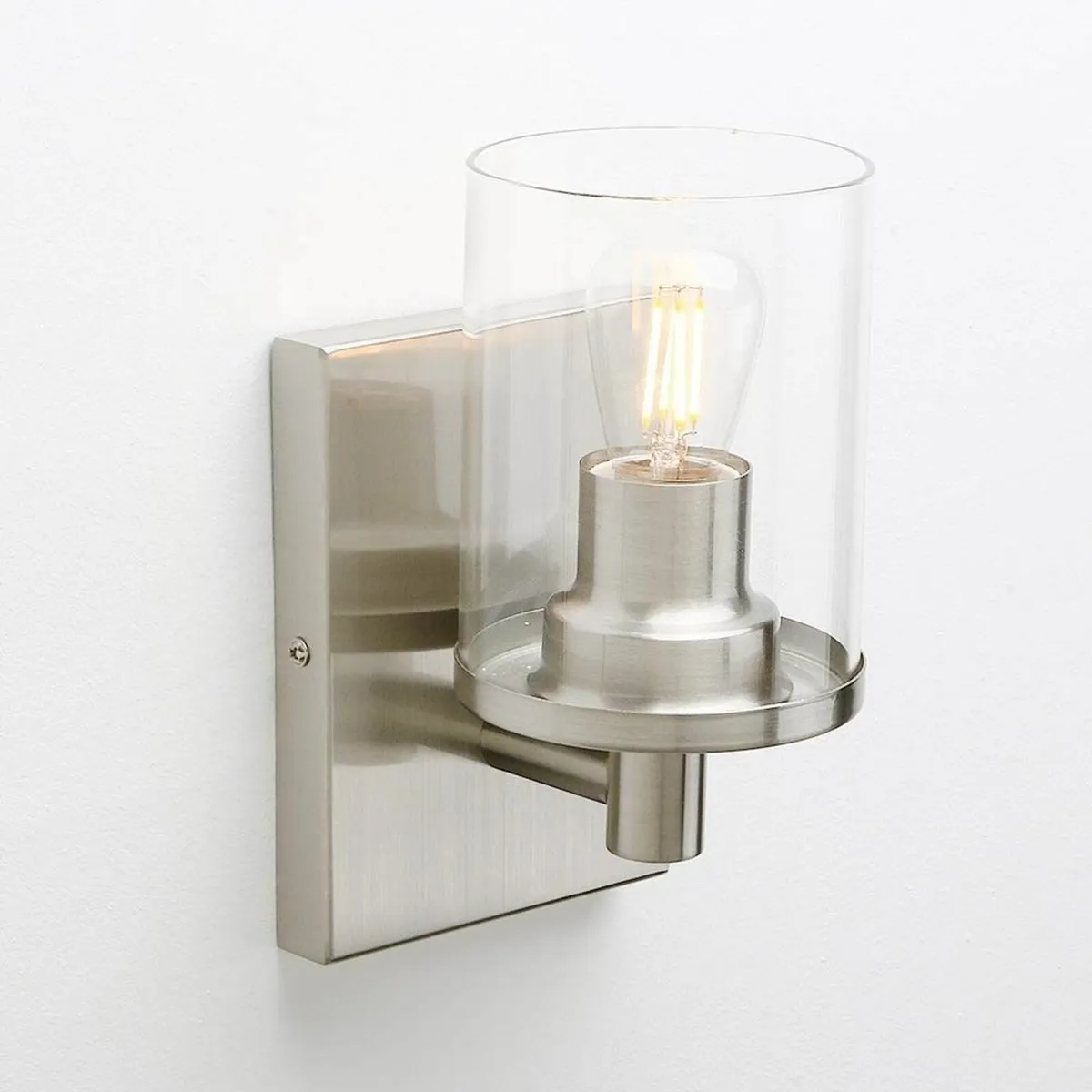 Lighting Pack of 2 Modern Glass Wall Lights - Image 4