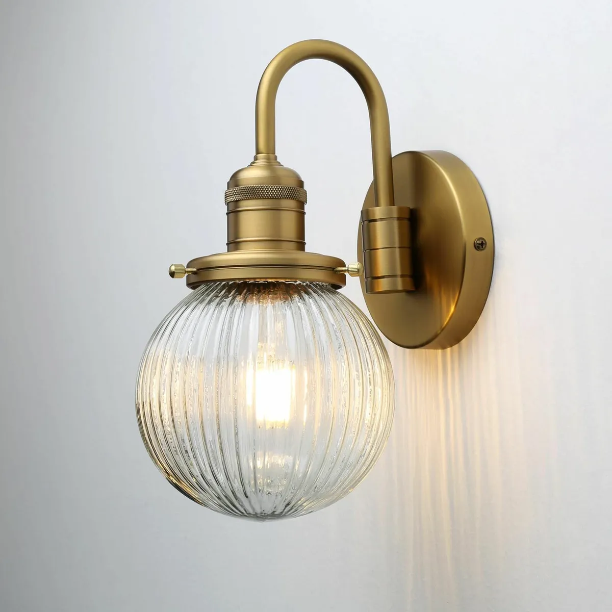 Industrial Vintage Gooseneck 1-Light Wall Sconce - Image 1