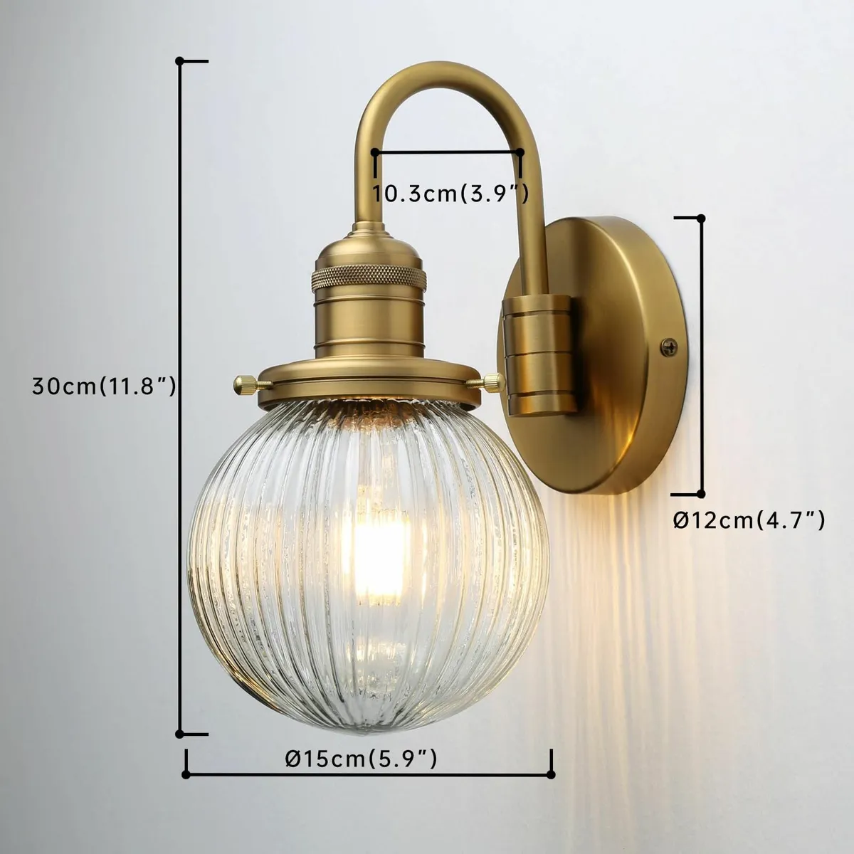 Industrial Vintage Gooseneck 1-Light Wall Sconce - Image 2