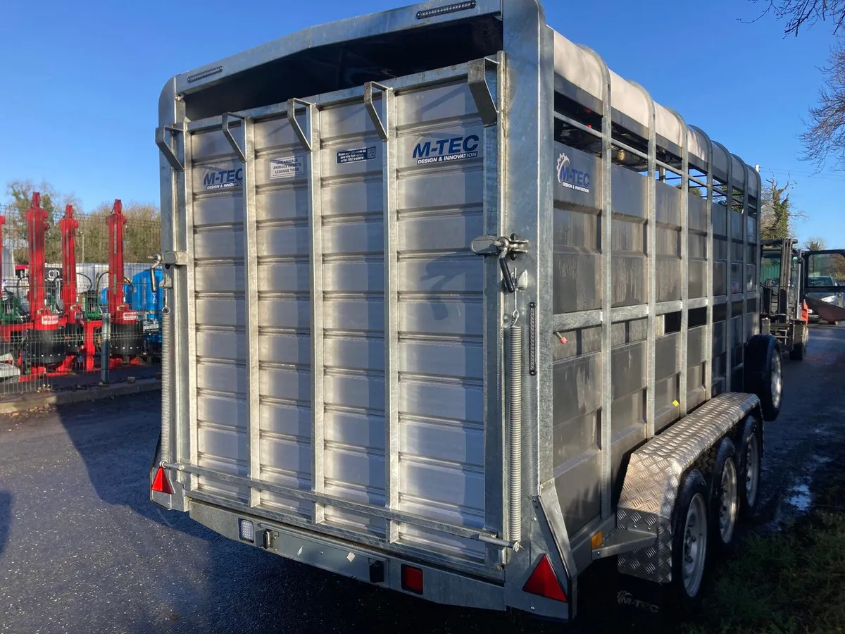 July 2024 M Tec 14x6 Tri Axle Cattle Trailer - Image 2