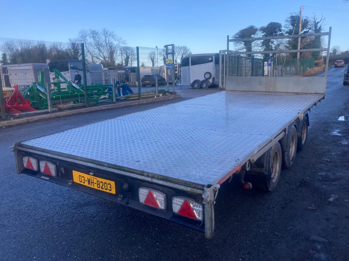 2018 Nugent 18ft x7’6 Flat Trailer NO VAT - Image 2