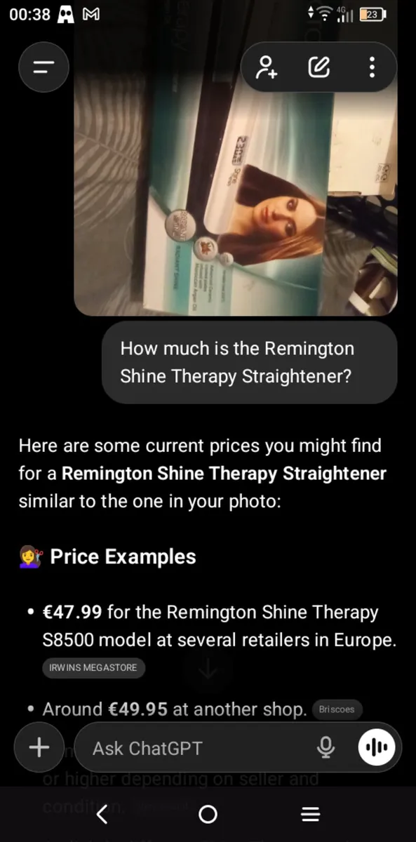Remington Shine therapy straightner - Image 2
