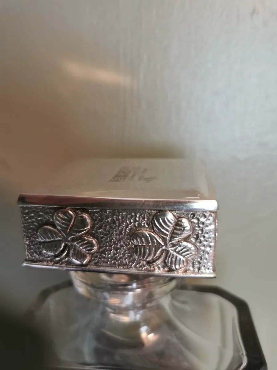 A e williams pewter chrystal decanter and ae willi - Image 1