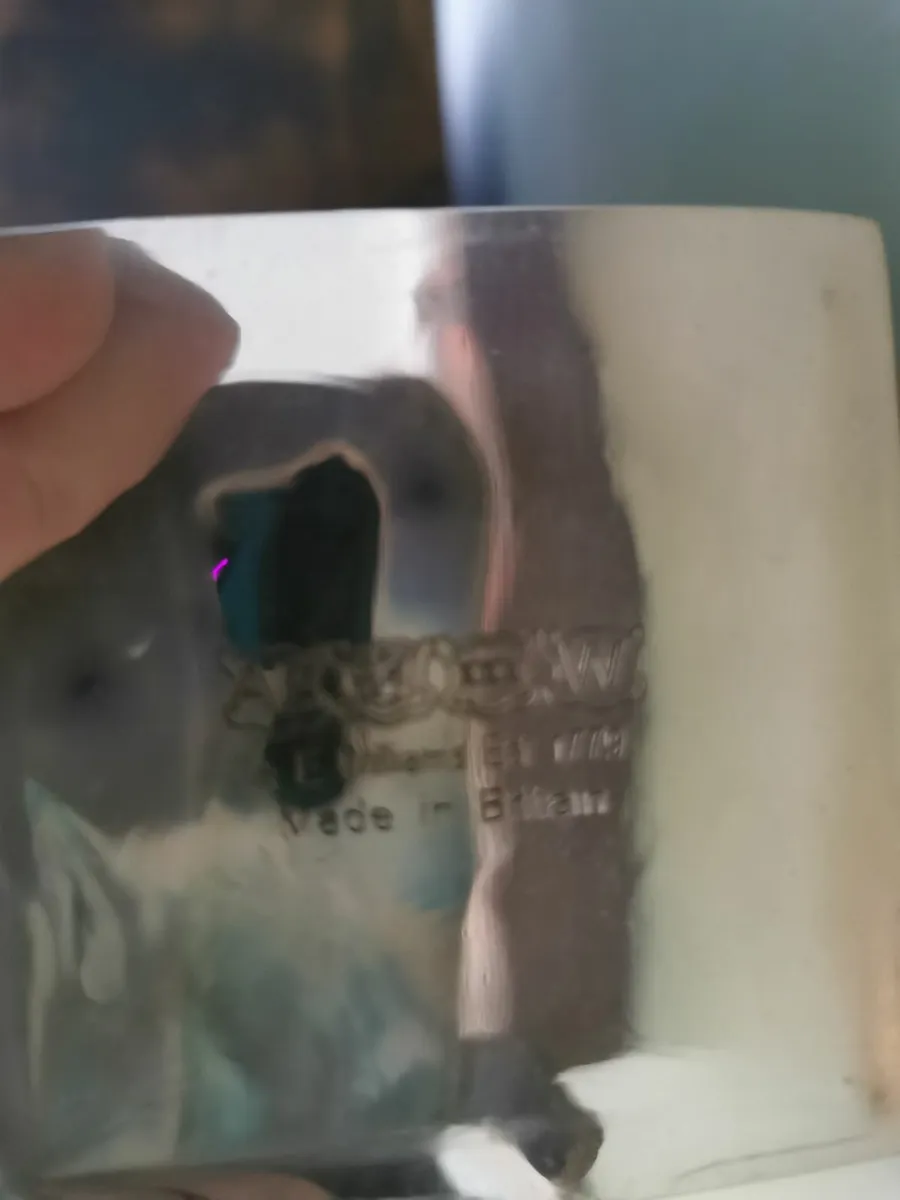 A e williams pewter chrystal decanter and ae willi - Image 2