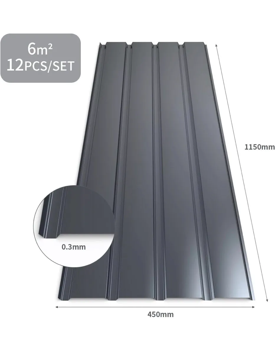 Corrugated Metal Roofing Sheets x 12PCS - Image 4