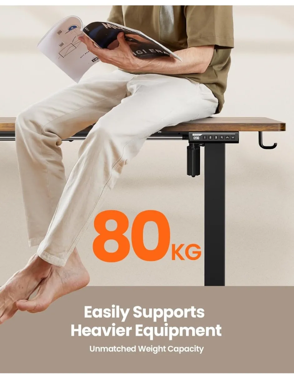 Electric Standing Desk Height Adjustable 120 x 60c - Image 3