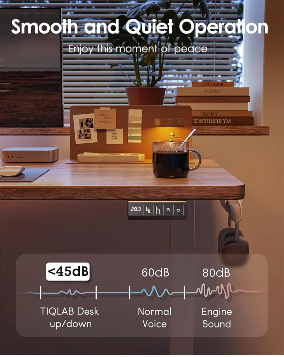 Height Adjustable Electric Standing Desk - 140x60 - Image 2