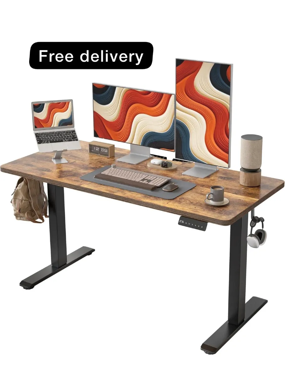 Height Adjustable Electric Standing Desk - 140x60 - Image 1