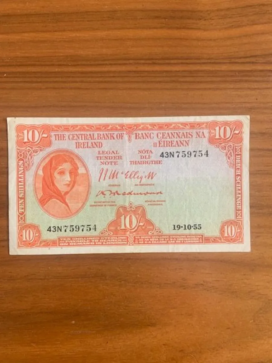 10 Shilling Lavery Note - 120 Euros - Image 1