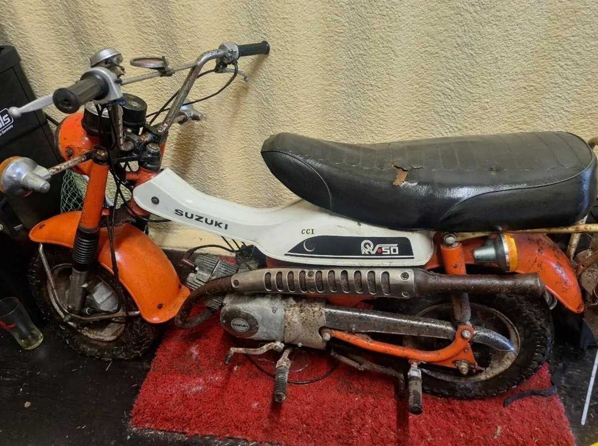 1978 Suzuki RV50 VanVan – Barn Find – Tax Book