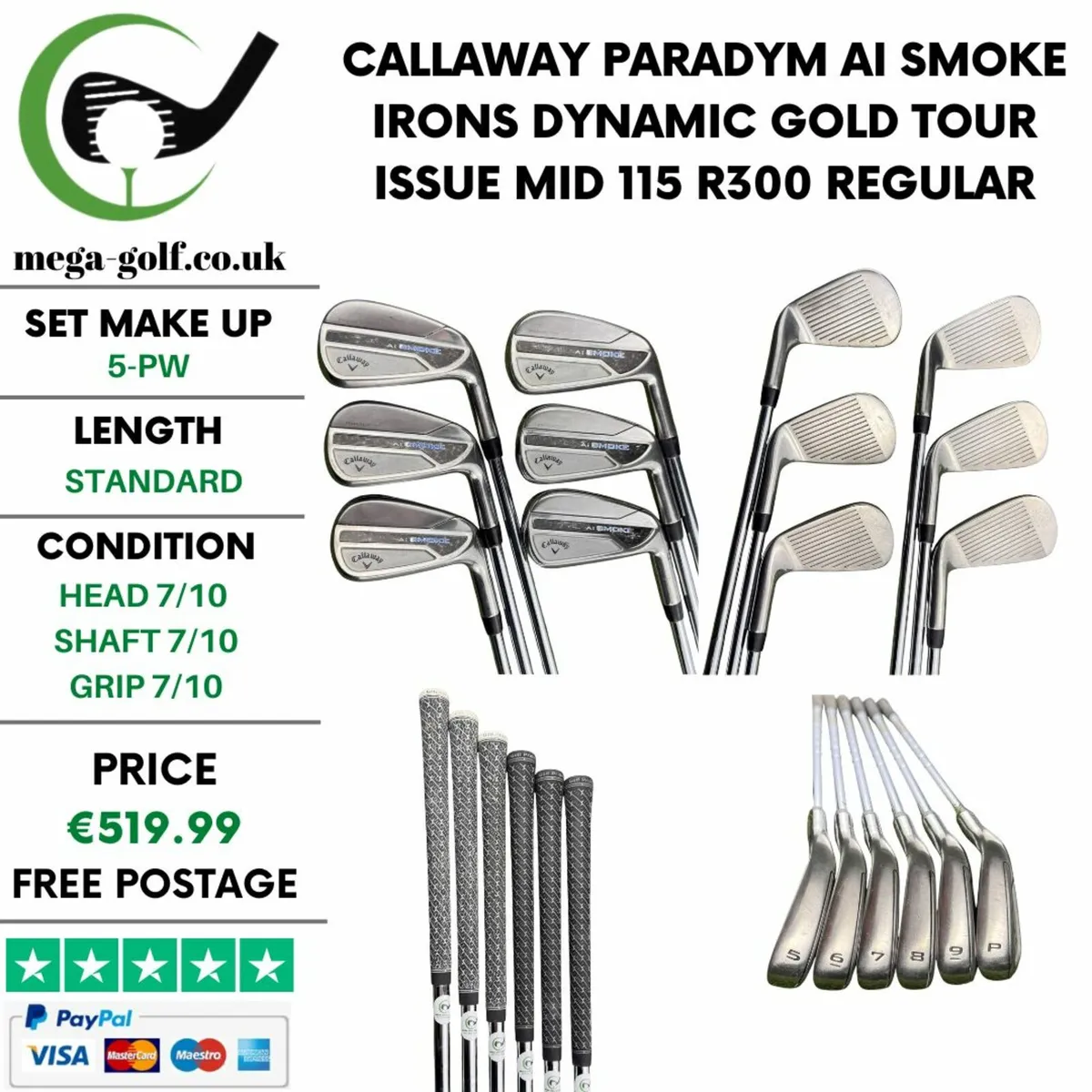 Callaway Paradym Ai Smoke Irons / 5-Pw / Regular - Image 1