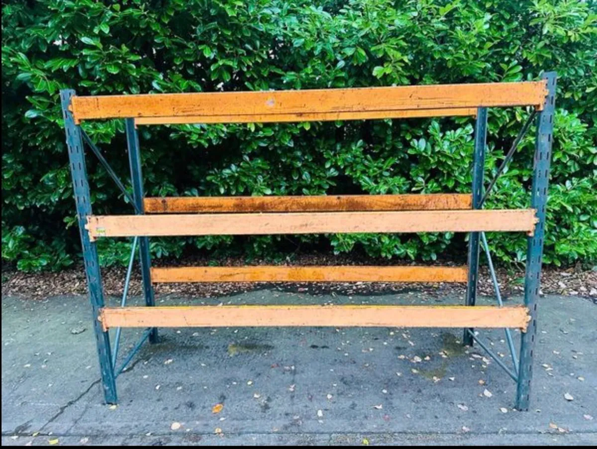 PALLET RACKING SHED GARAGE SHELVING LARGE QUANTITY - Image 1