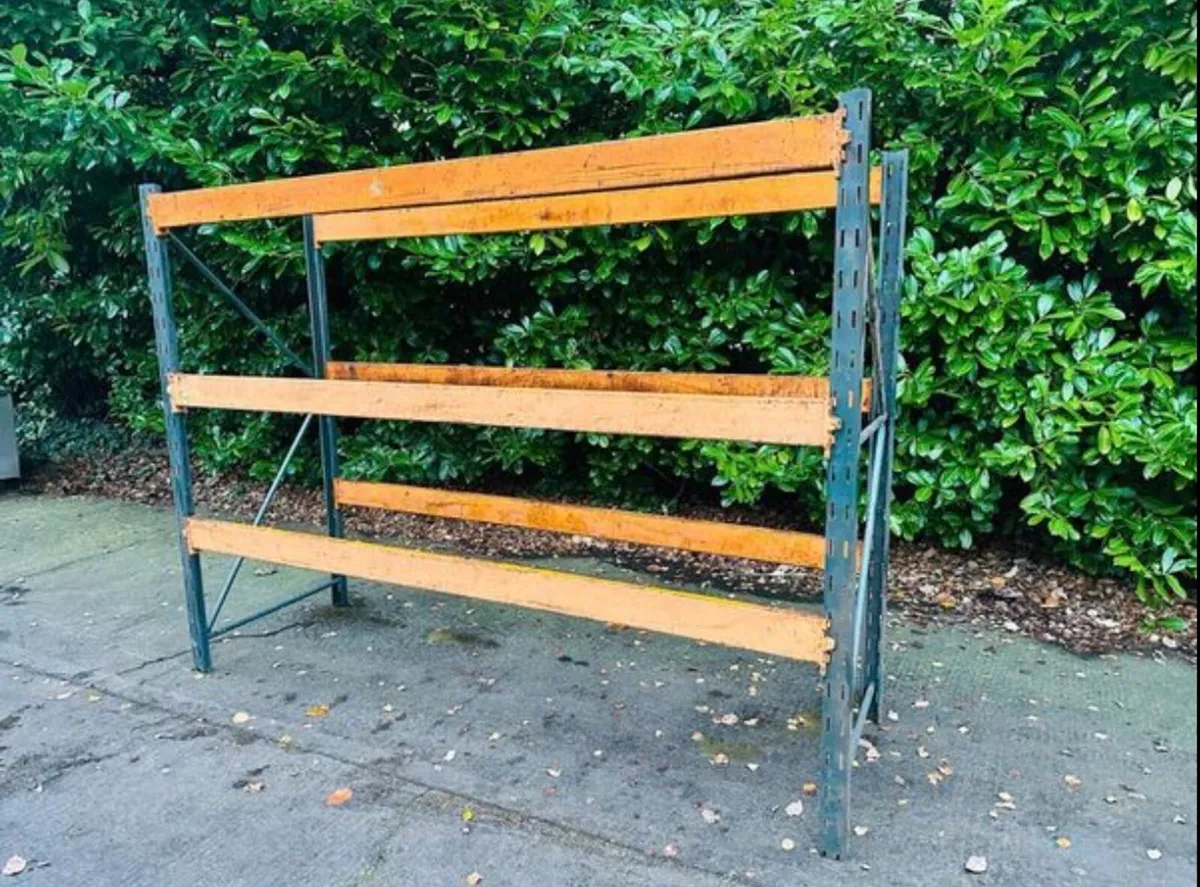 PALLET RACKING SHED GARAGE SHELVING LARGE QUANTITY - Image 2
